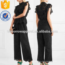 Ruffled Corded Lace Jumpsuit Fabricação Atacado Moda Feminina Vestuário (TA3034J)